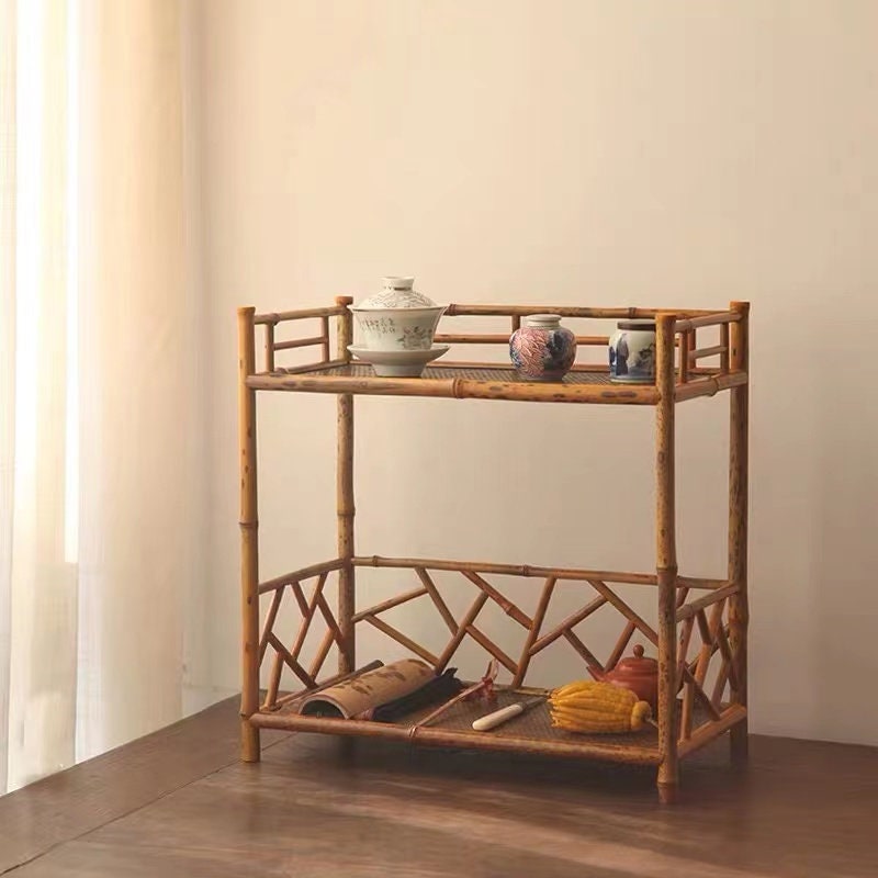 This is a meilu bamboo shelf bamboo rack.this is a bamboo teaware storage shelf