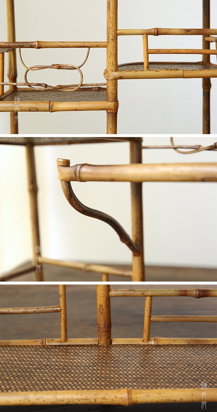This is a meilu bamboo shelf bamboo rack.this is a bamboo teaware storage shelf
