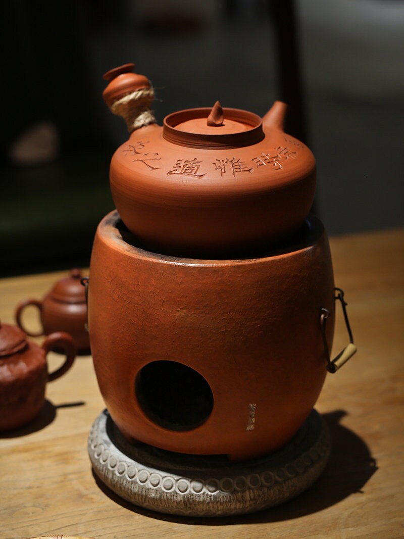 This is a pottery kettle