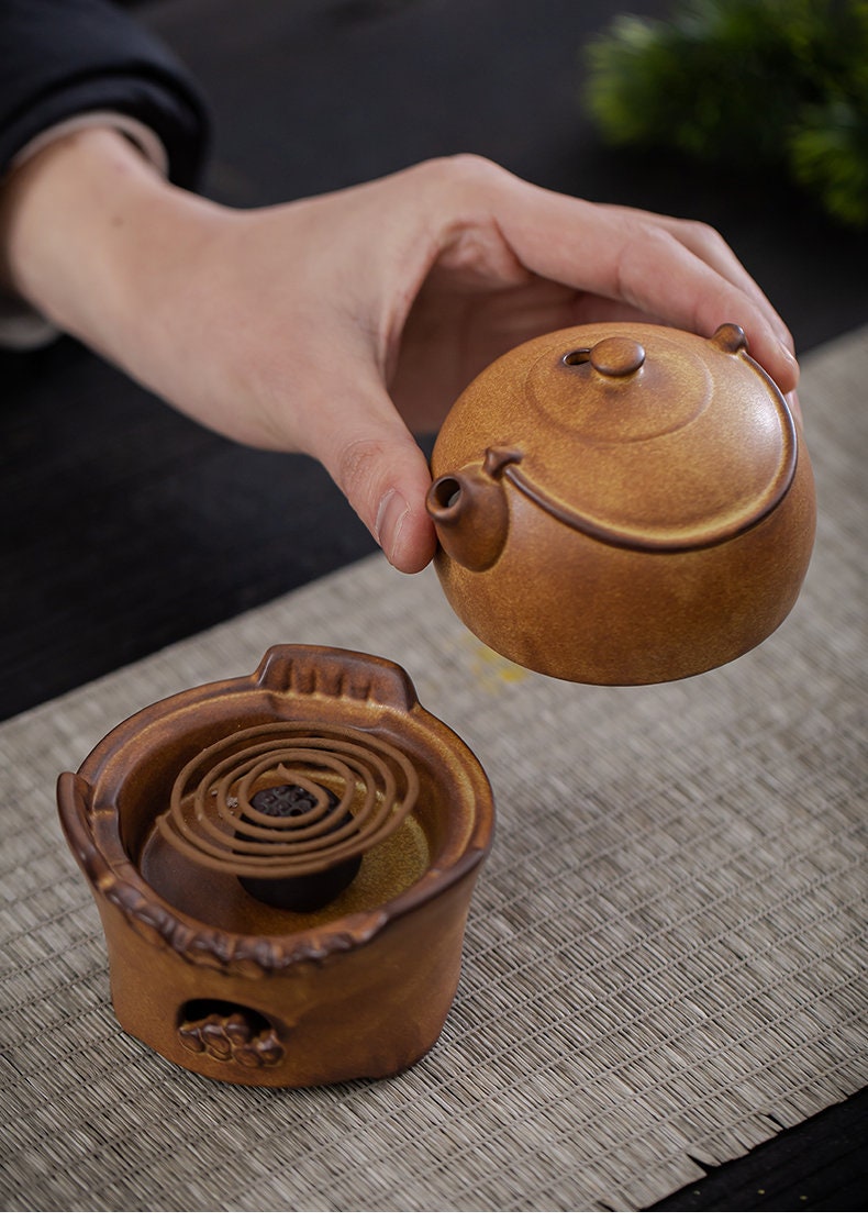 This is a pottery incense burner