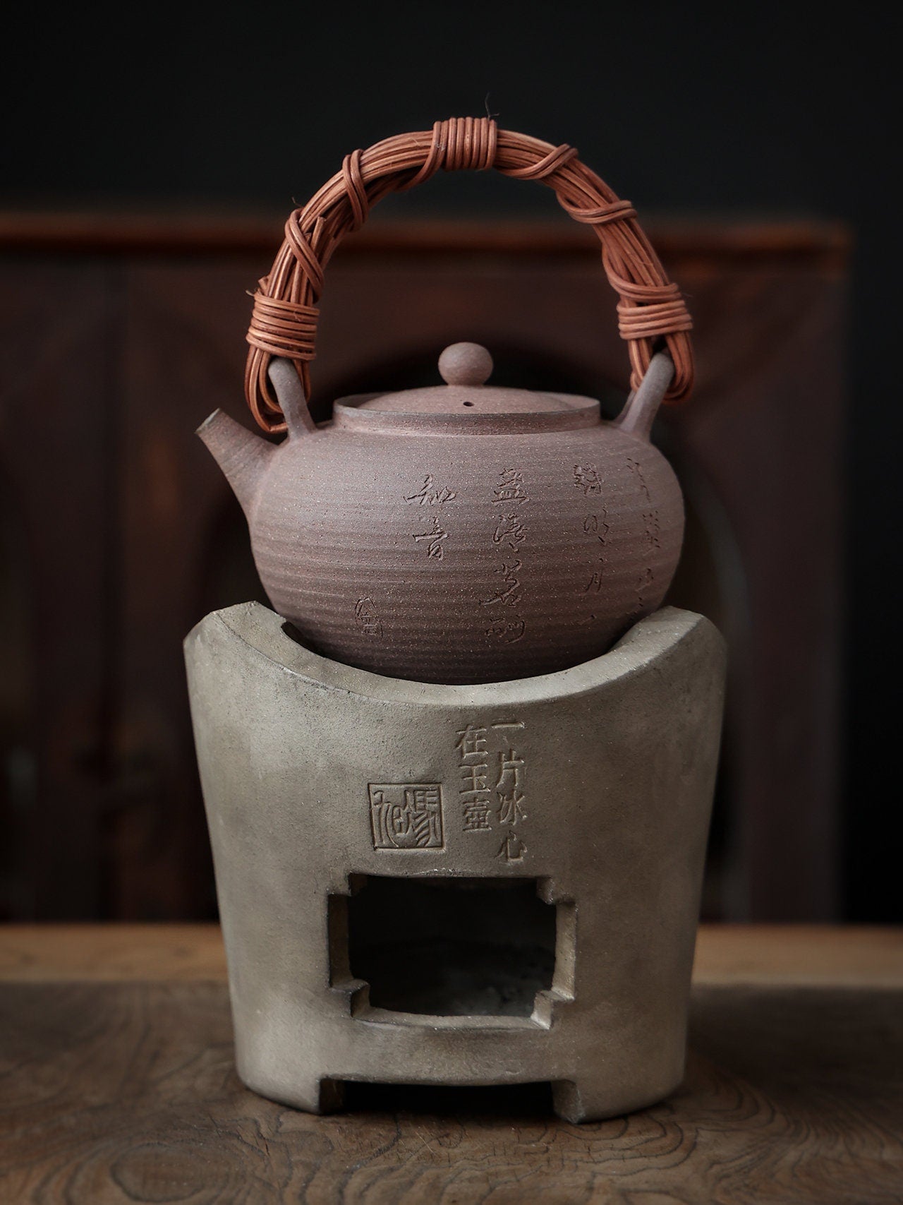 This is a pottery kettle