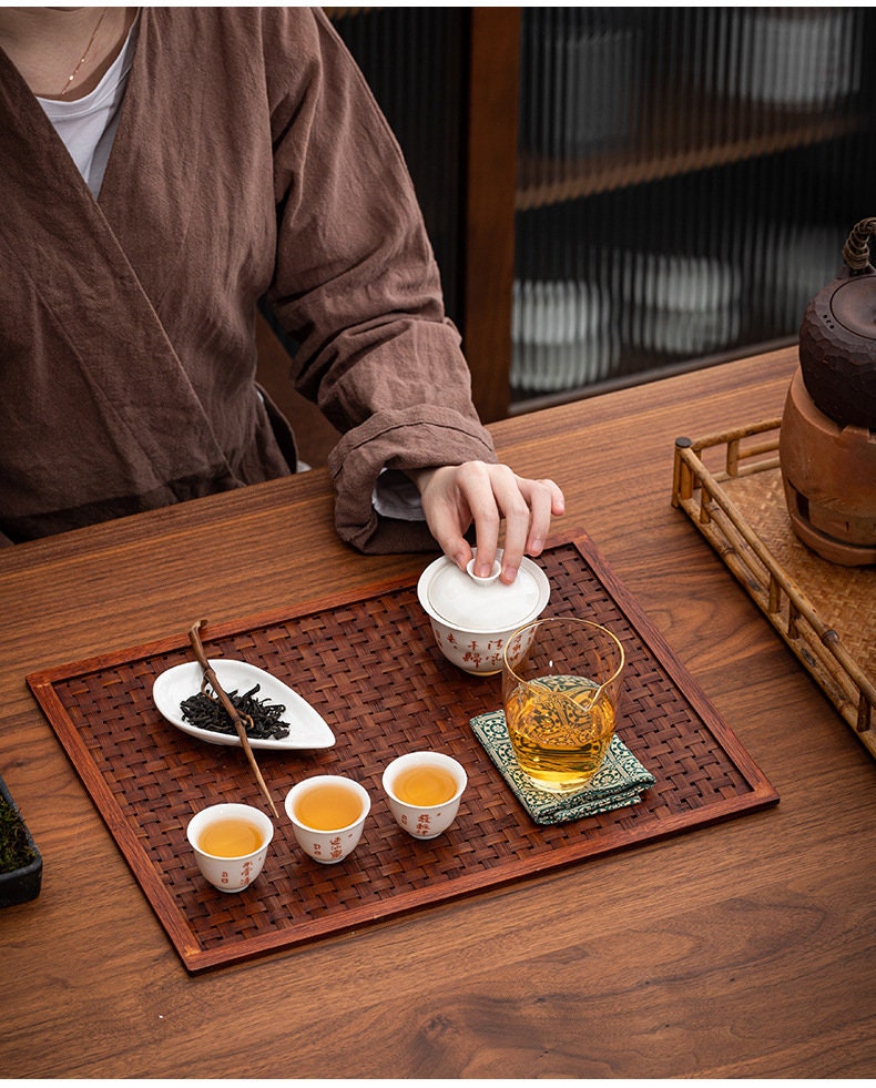 This is a bamboo weaving tea cushion  table cloth