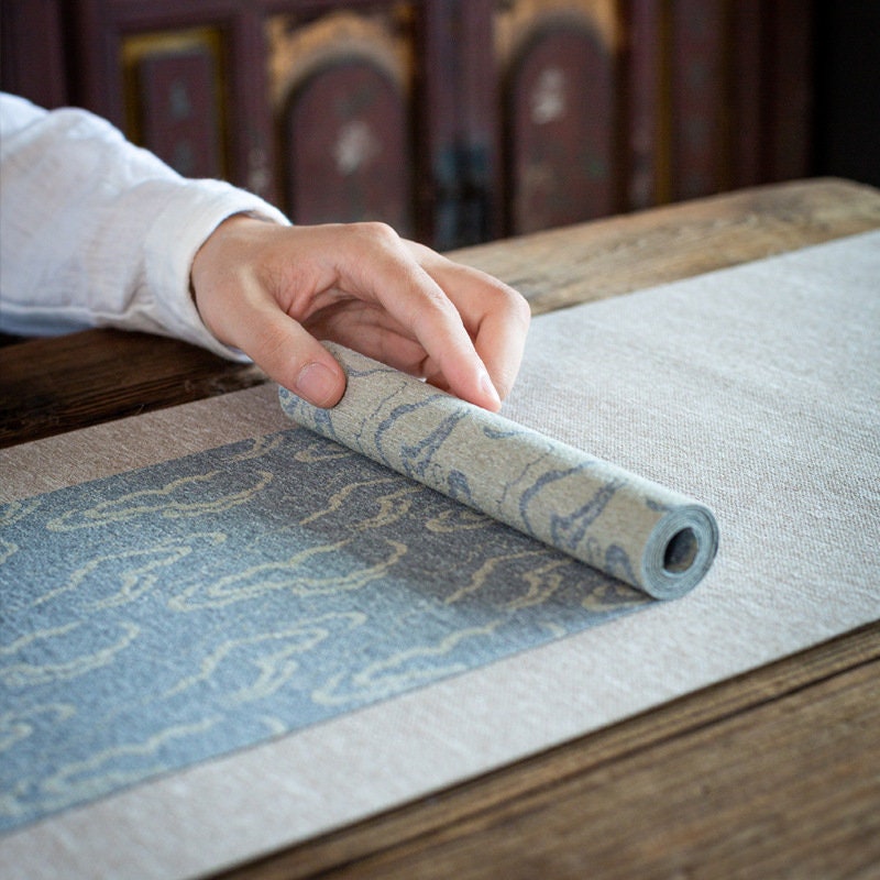 This is a linen tea mat.this is a waterproof table cloth