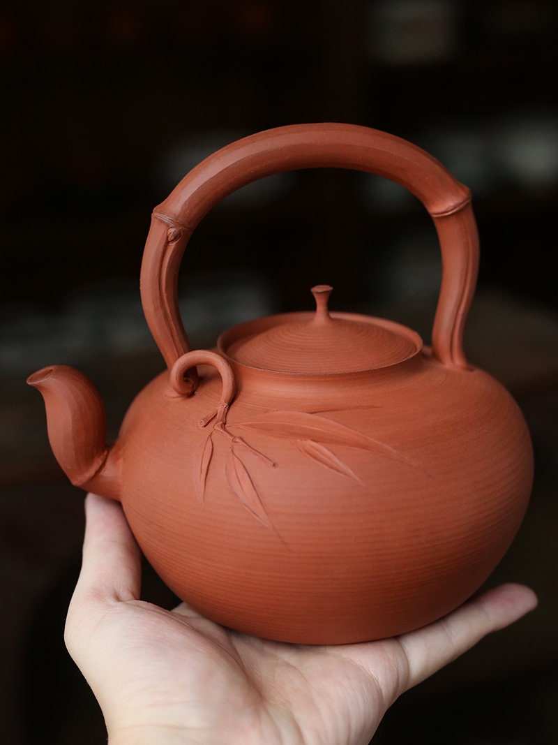 This is a pottery kettle