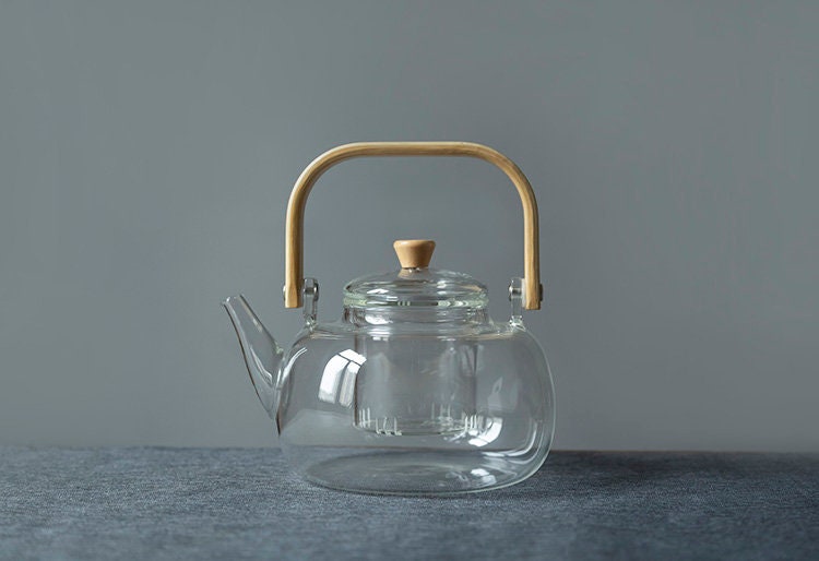 This is a glass kettle