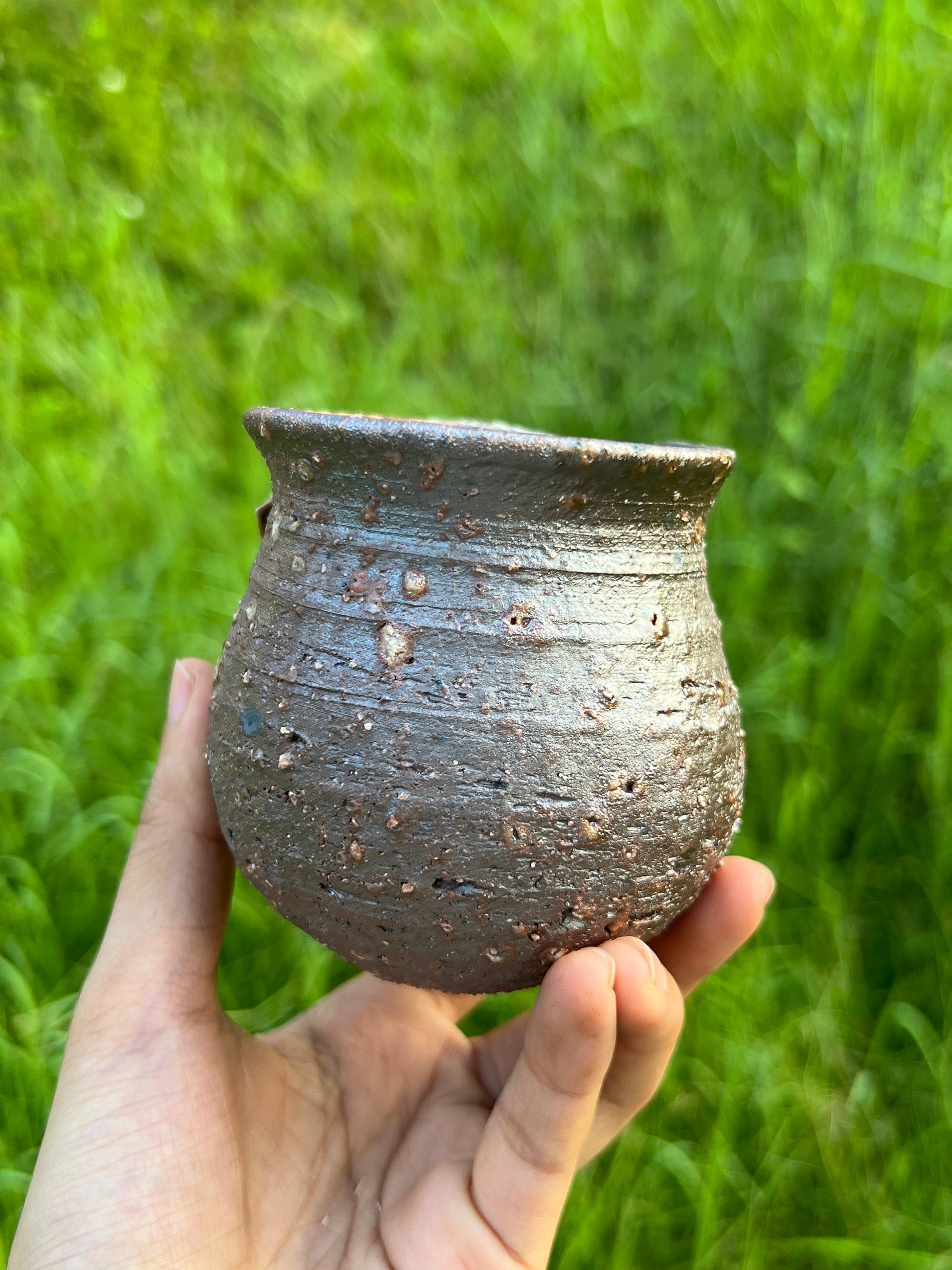 This is a woodfired flower faircup gongdaobei