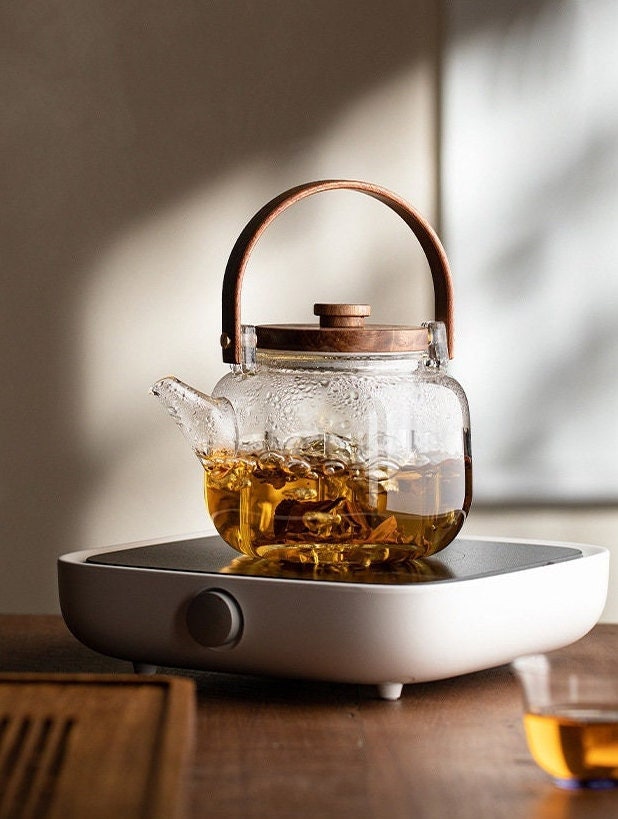 This is a glass kettle