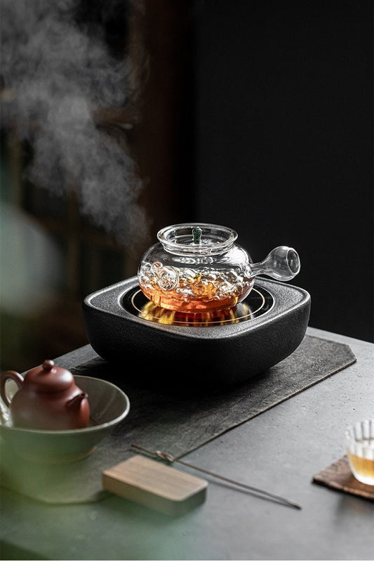 This is a glass kettle