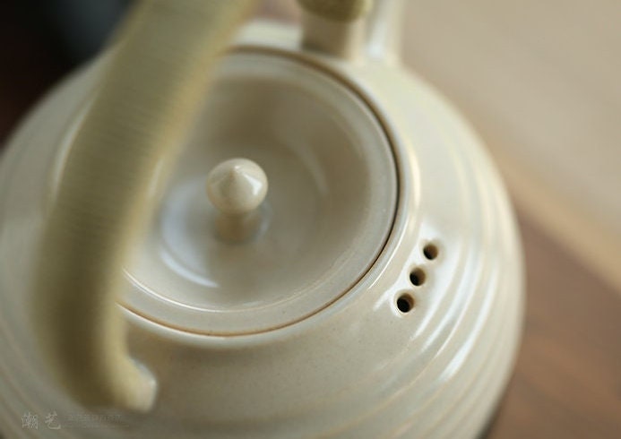 This is a ceramic kettle