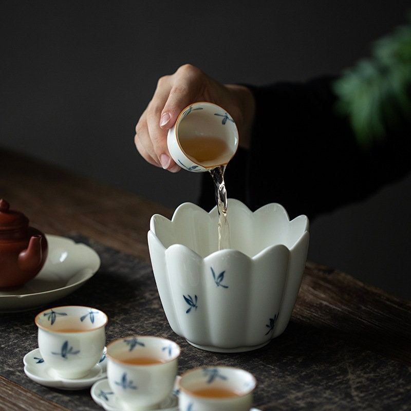 this is a ceramic tea basin jianshui