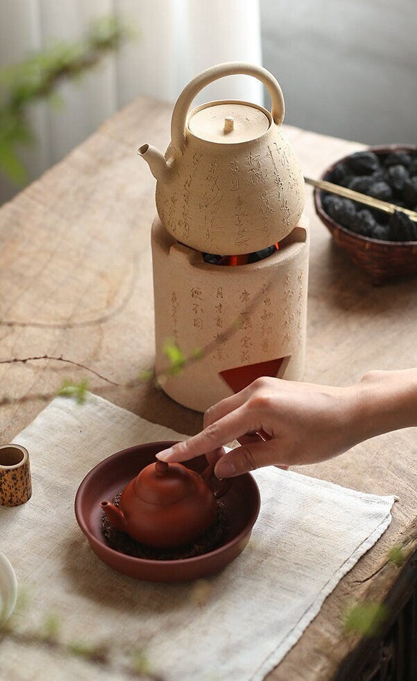 This is a pottery kettle