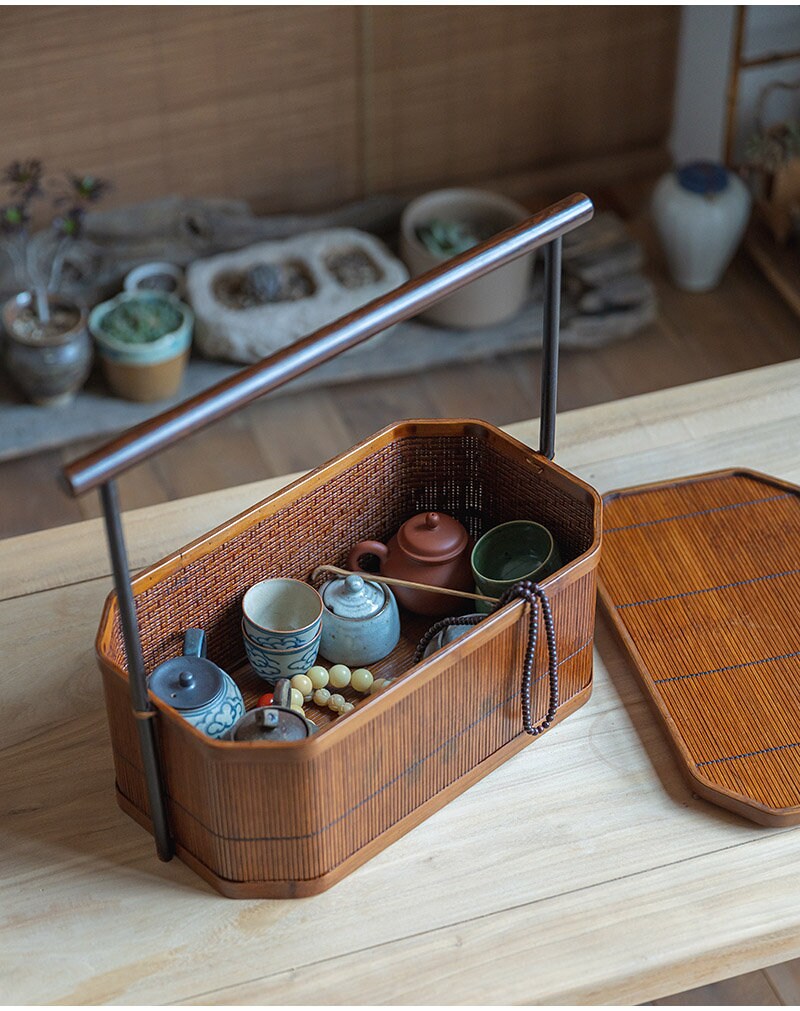 This is a bamboo basket.this is a bamboo storage box