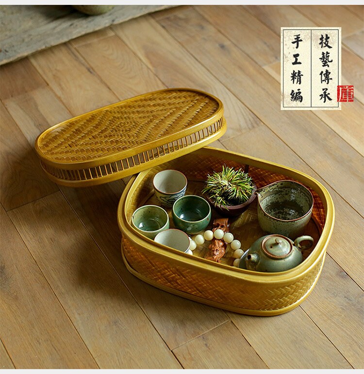 This is a bamboo basket