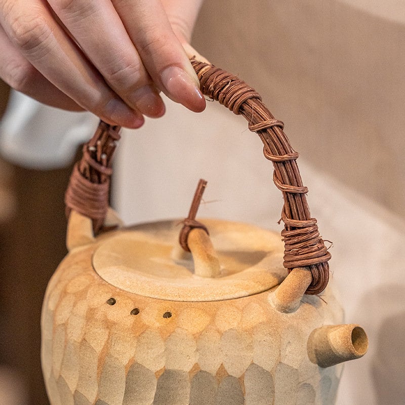 This is a pottery kettle