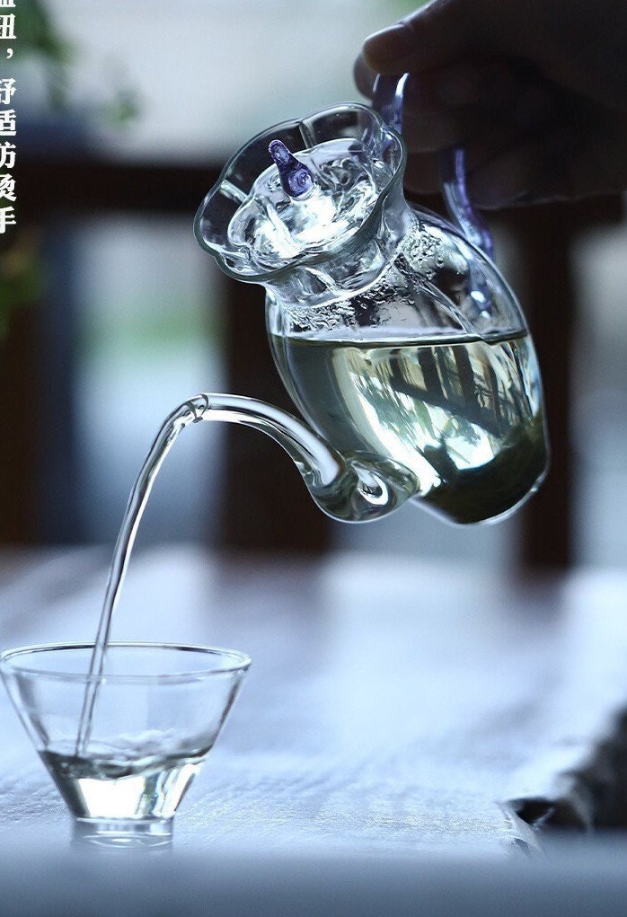 This is a glass teapot