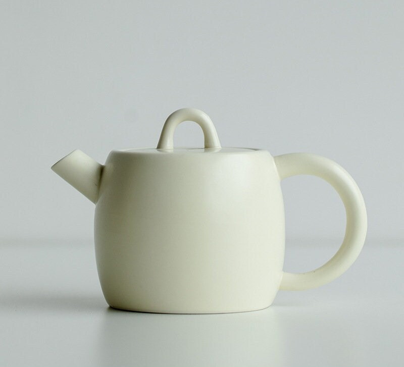 This is a ceramic teapot