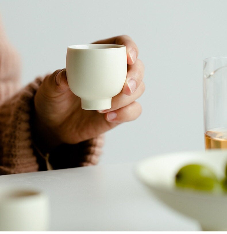 This is a ceramic teacup