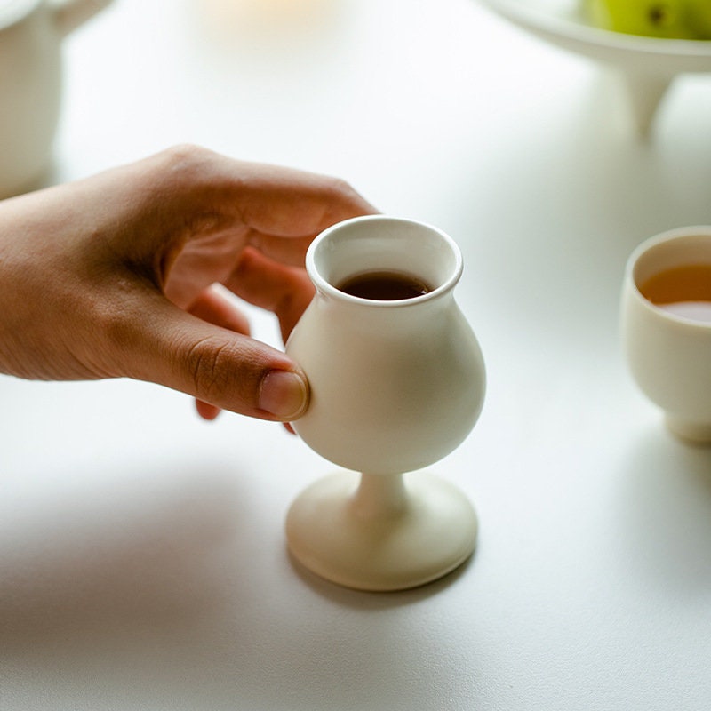 This is a ceramic teacup