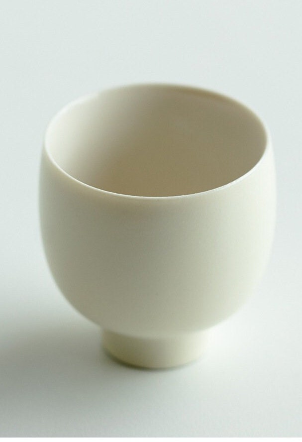 This is a ceramic teacup